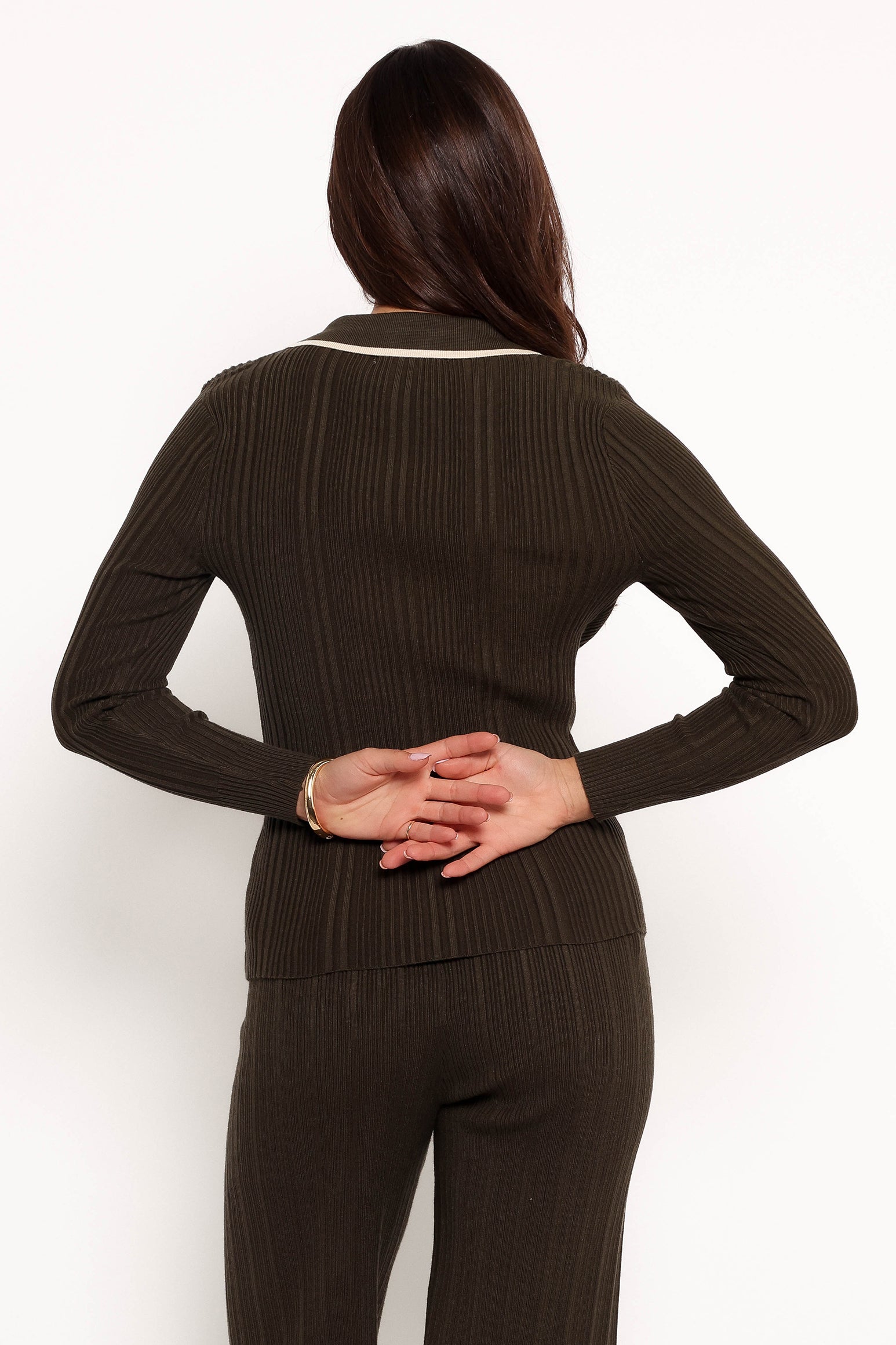 TOPS Alondra Cardigan Knit Top - Olive