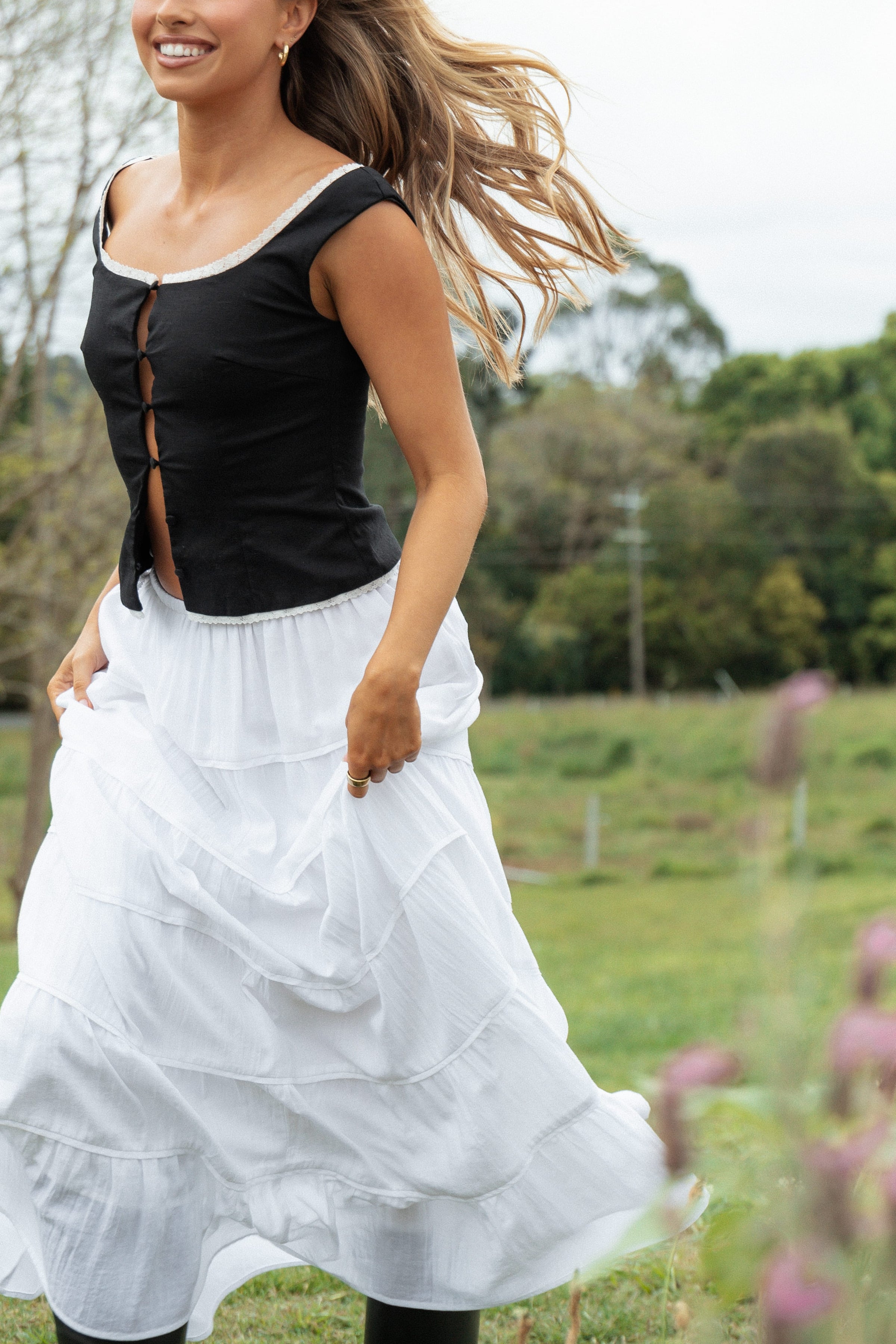TOPS Amelie Top - Black