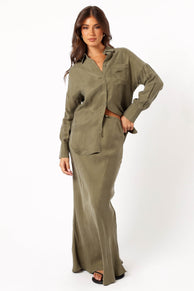 TOPS @Amery Shirt - Olive