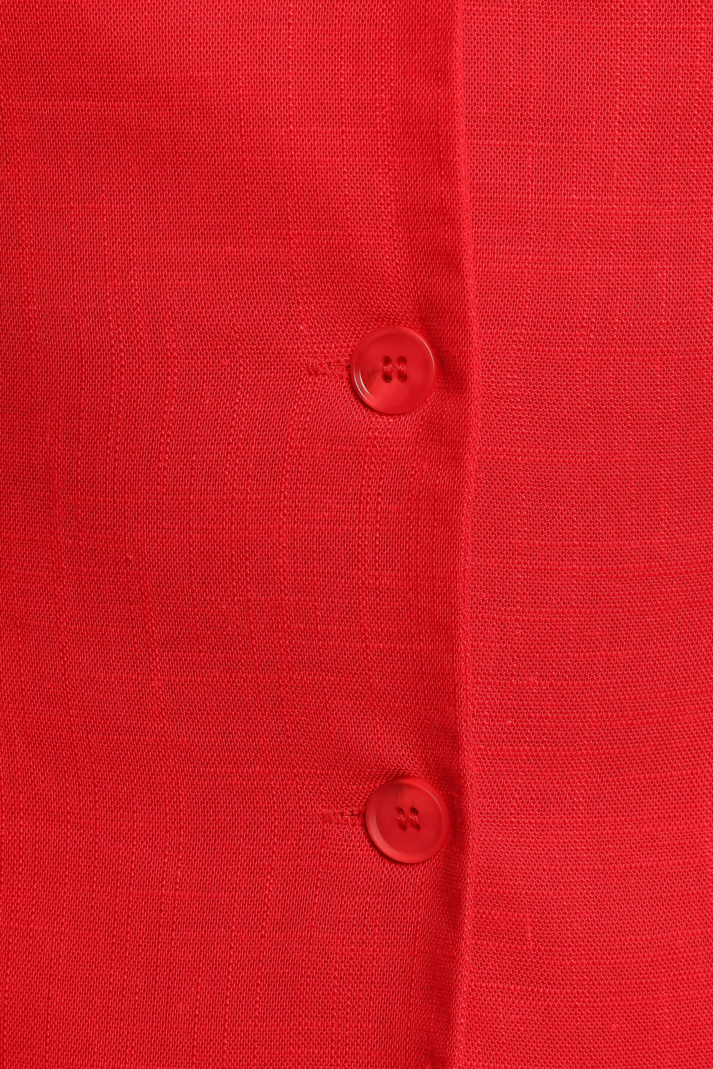 TOPS Amia Linen Blend Vest Top - Red