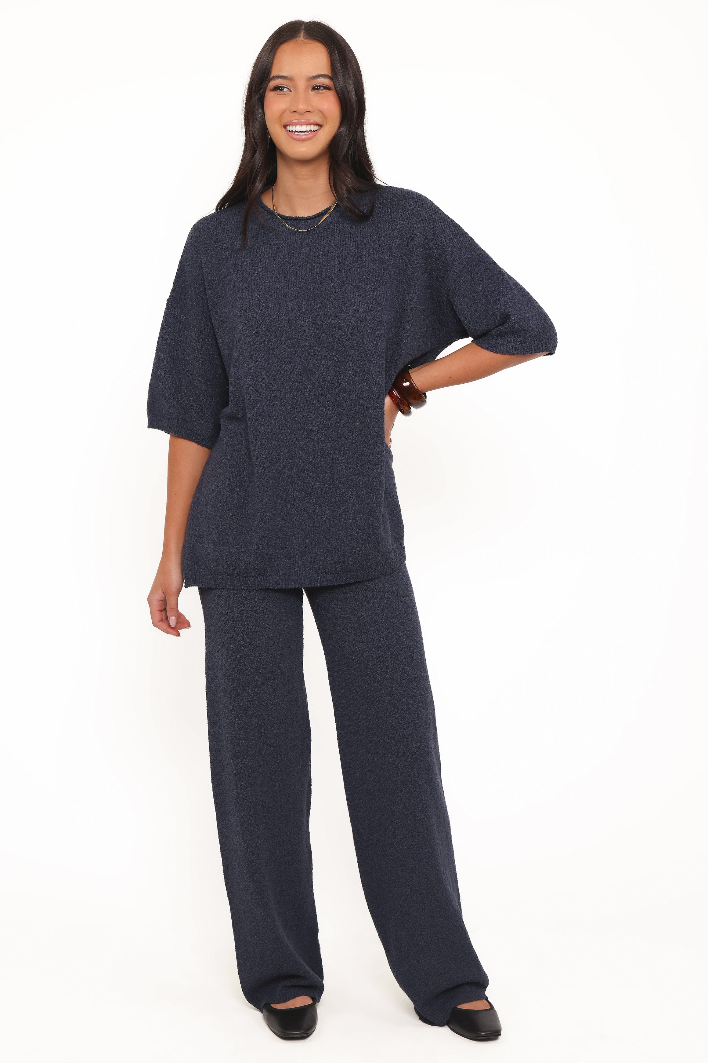 TOPS Ashby Knit Top - Navy