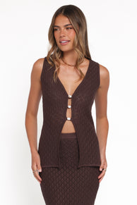 TOPS Asplie Knit Top - Espresso