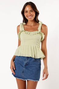 TOPS @Aubree Top - Sage