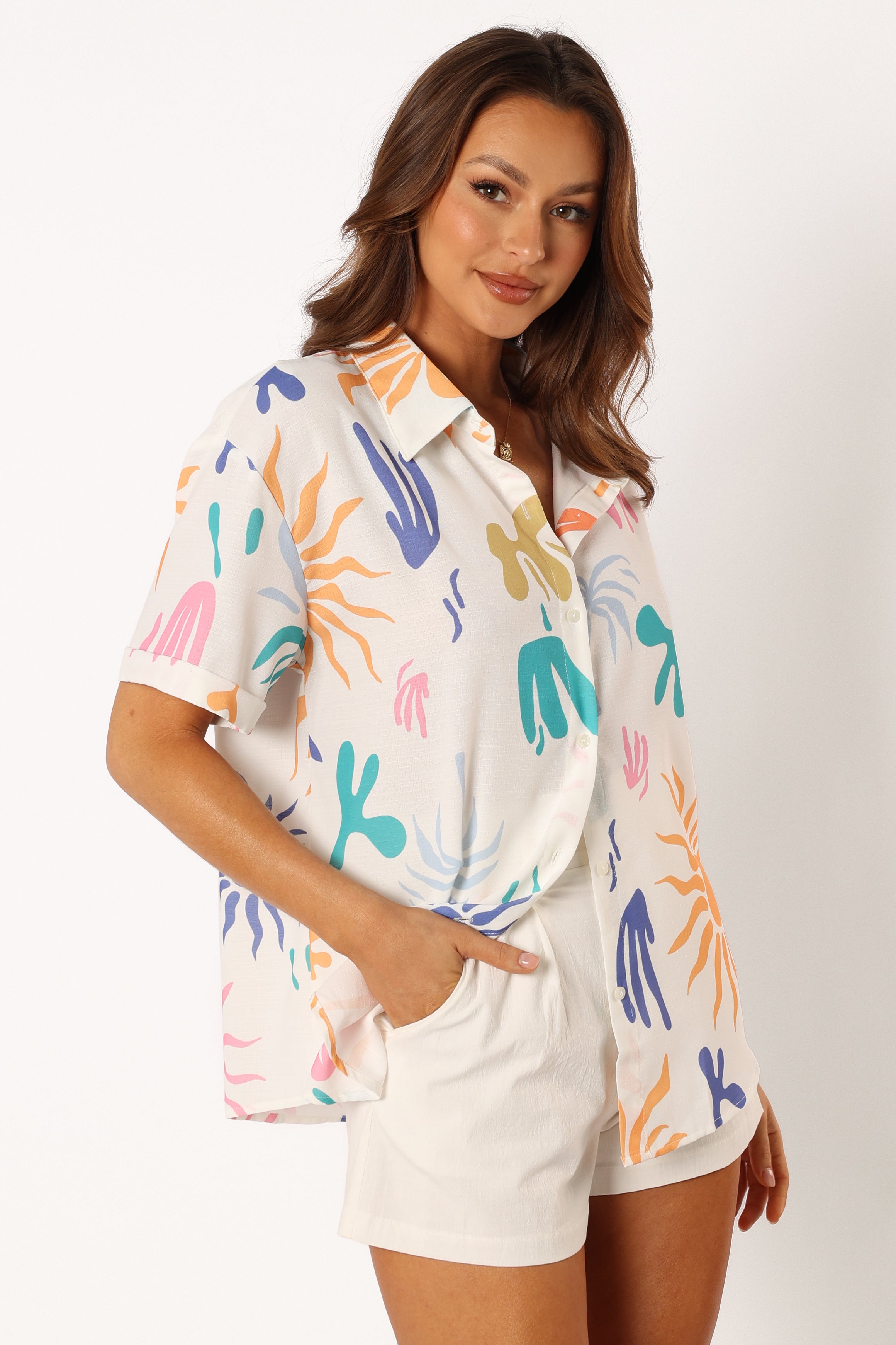 TOPS @Bateman Shirt - White Multi