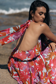 TOPS Blaise Halter Top - Pink Azalea