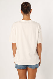TOPS @By The Sea Tee - White