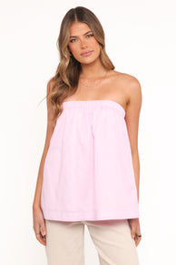 TOPS Cadhla Strapless Top - Pink
