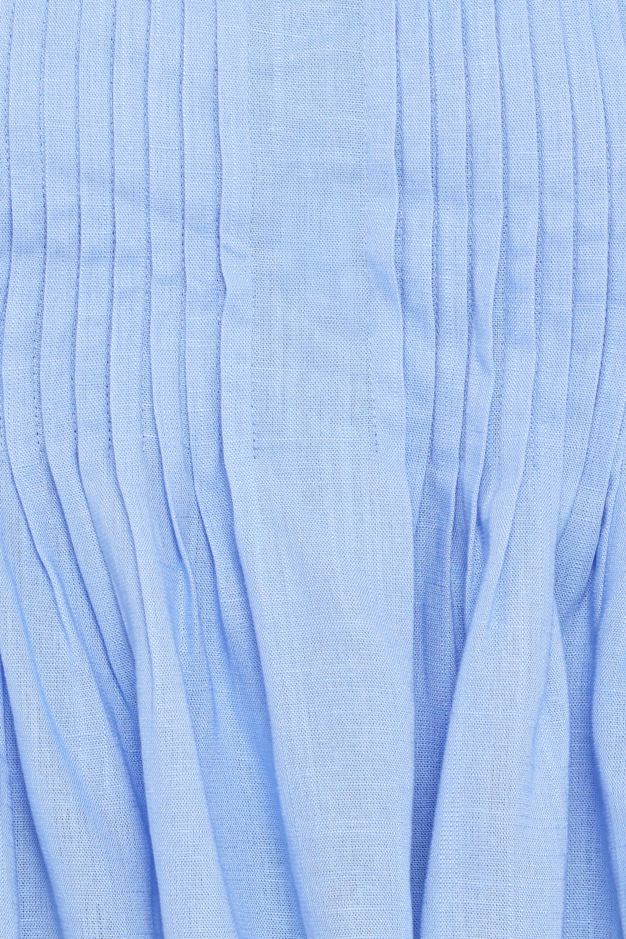 TOPS Cagnes Strapless Peplum Top - Blue