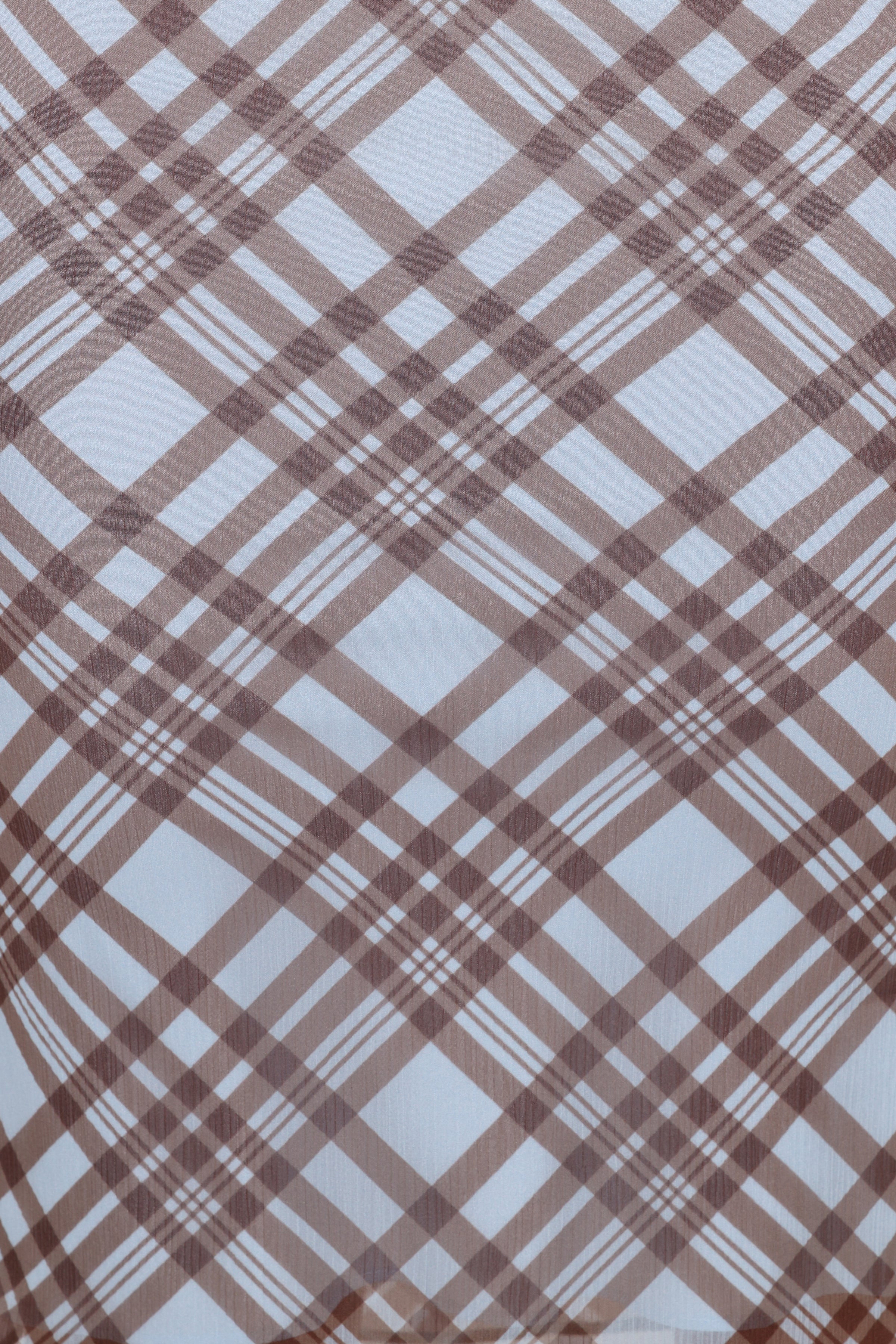 TOPS Caitriona Cowl Neck Top - Blue Plaid