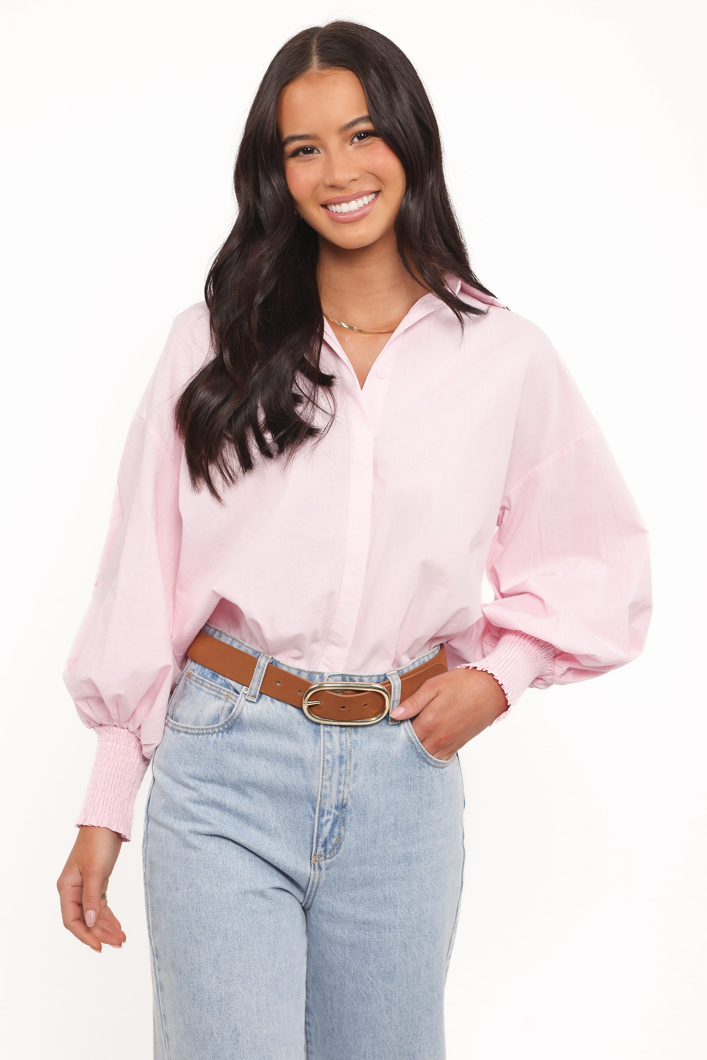 TOPS Carys Shirt - Pale Pink