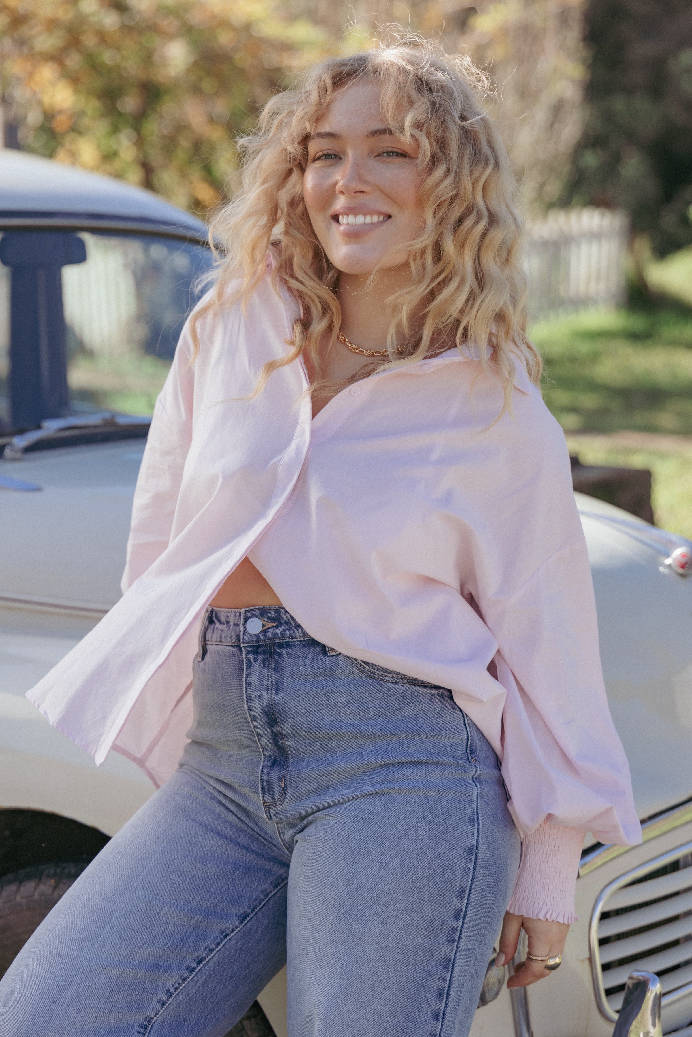 TOPS Carys Shirt - Pale Pink