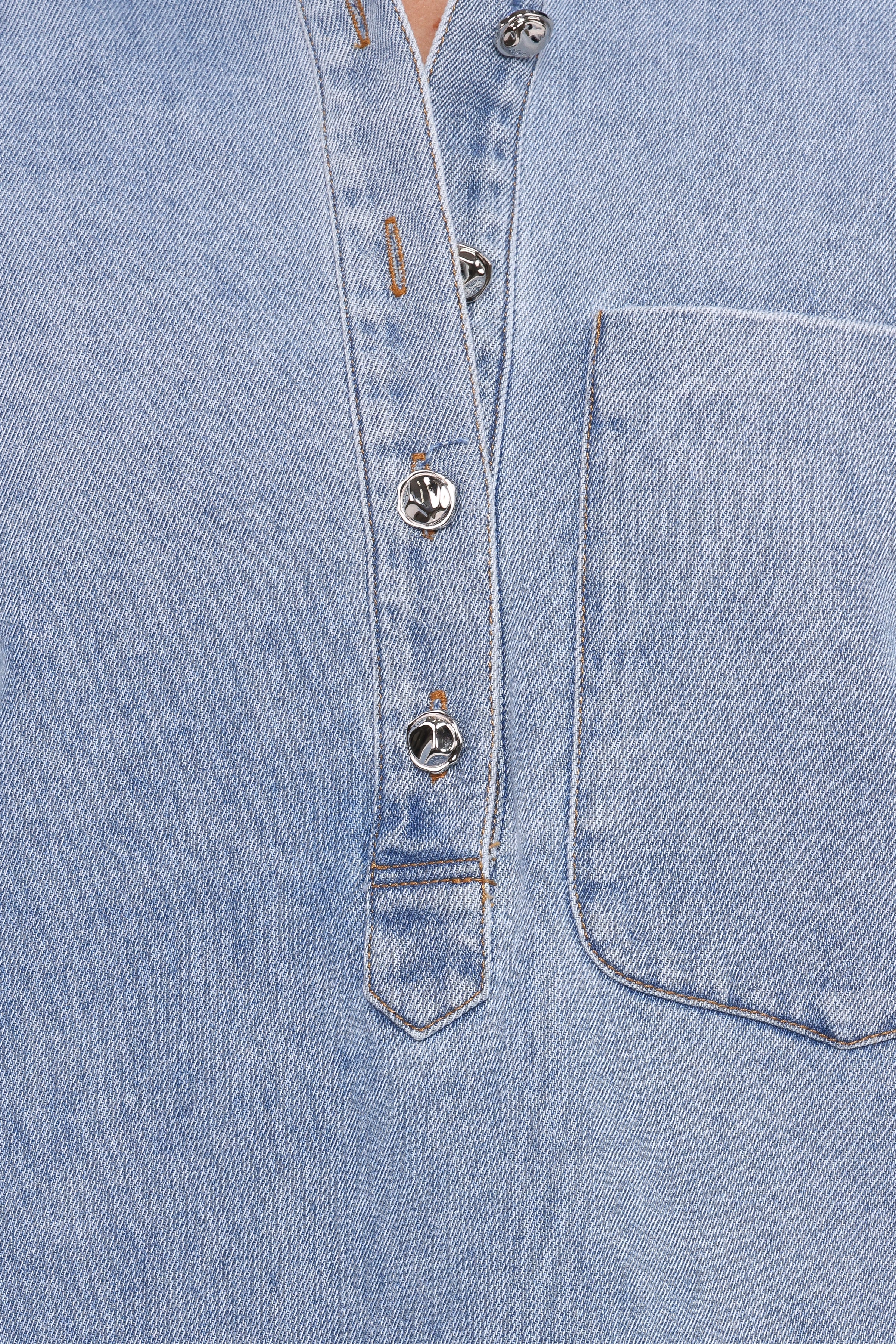 TOPS Celestia Denim Top - Light Wash