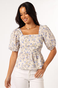 TOPS @Celia Top - Ivory Blue