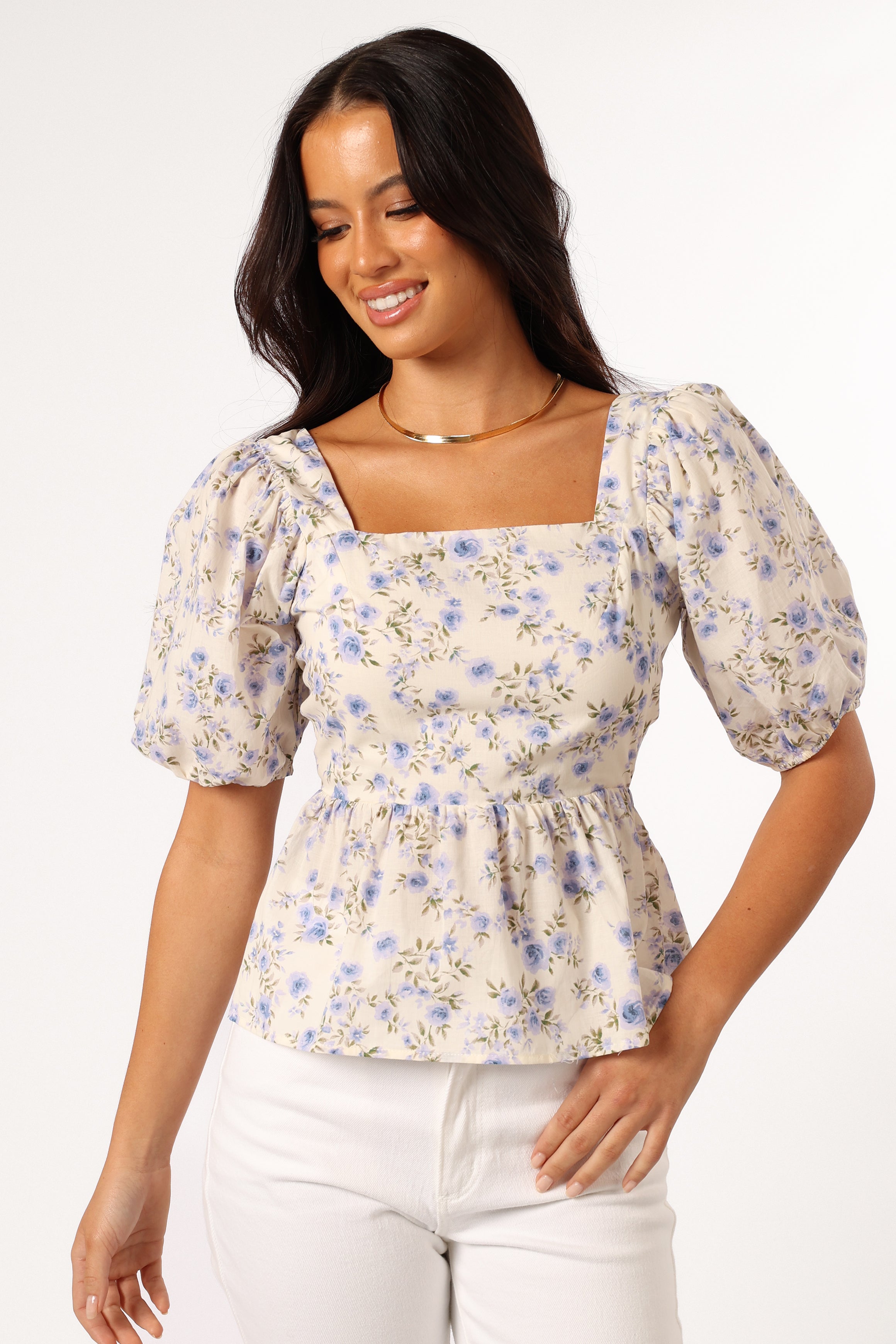 TOPS @Celia Top - Ivory Blue
