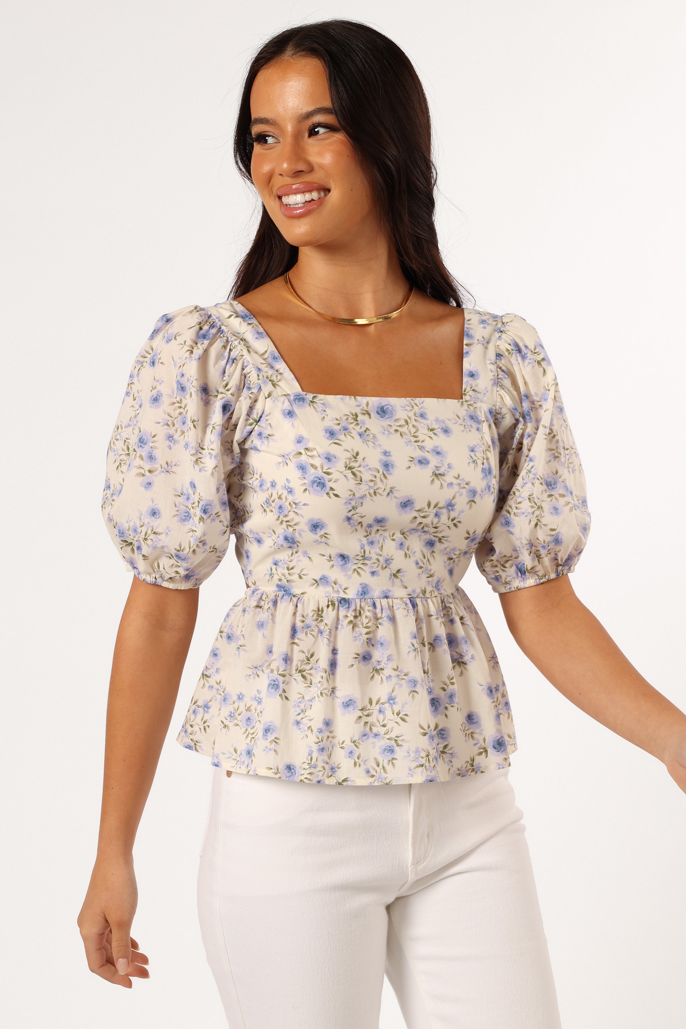 TOPS @Celia Top - Ivory Blue