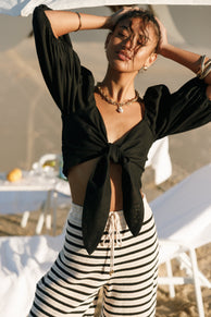 TOPS @Celine Top - Black (Hold for Euro Summer)