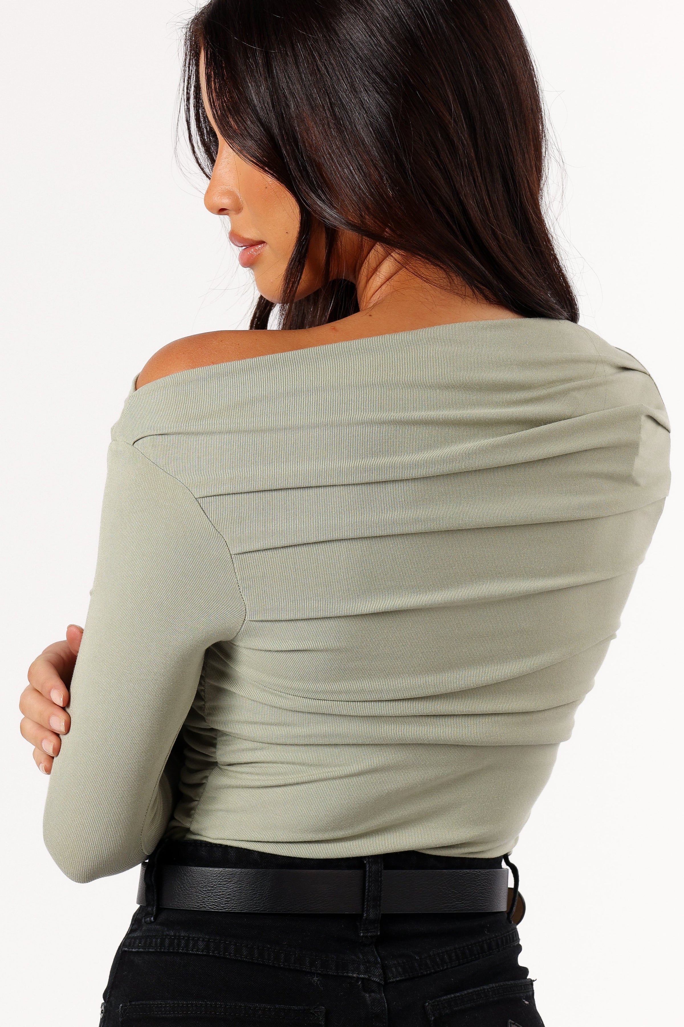 TOPS @Cer Knit Top - Sage