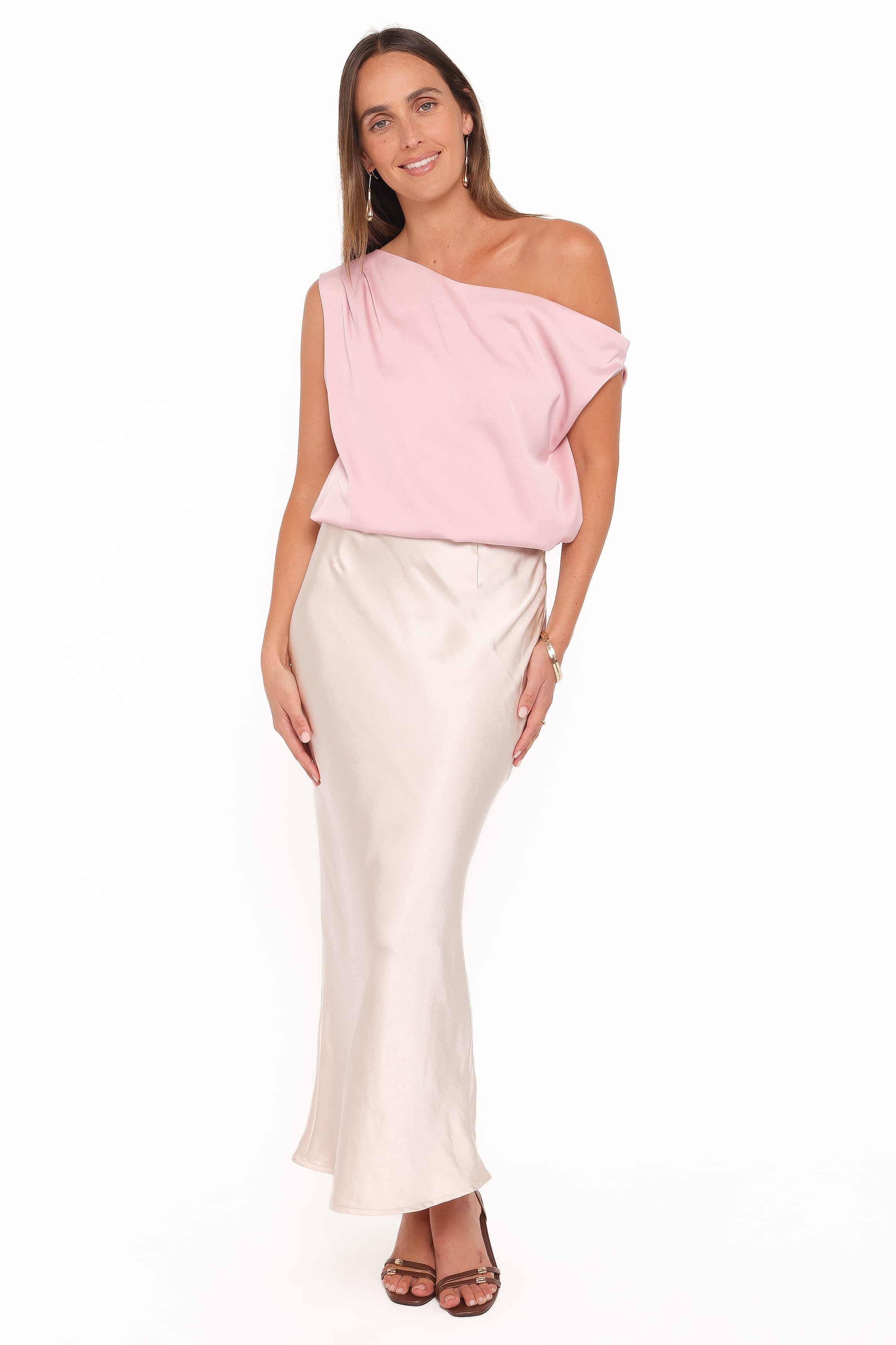 TOPS Chandler Off Shoulder Top - Pink