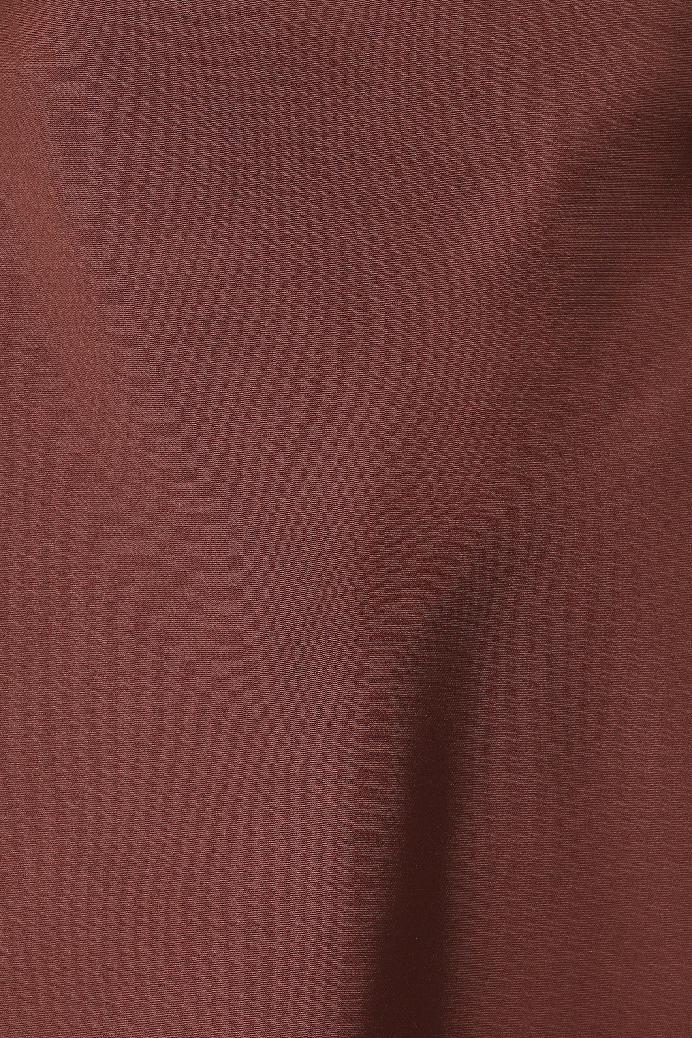 TOPS Charmer Asymmetrical Longline Strapless Top - Dark Brown