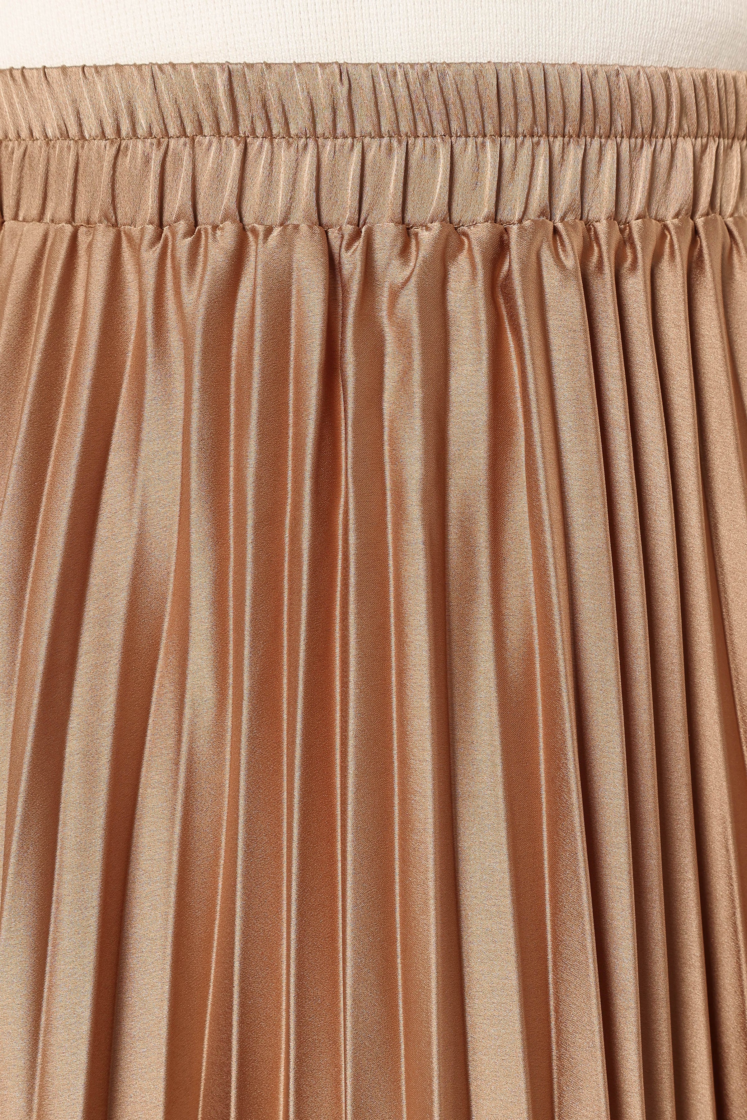 TOPS @Chloe Plisse Skirt - Gold