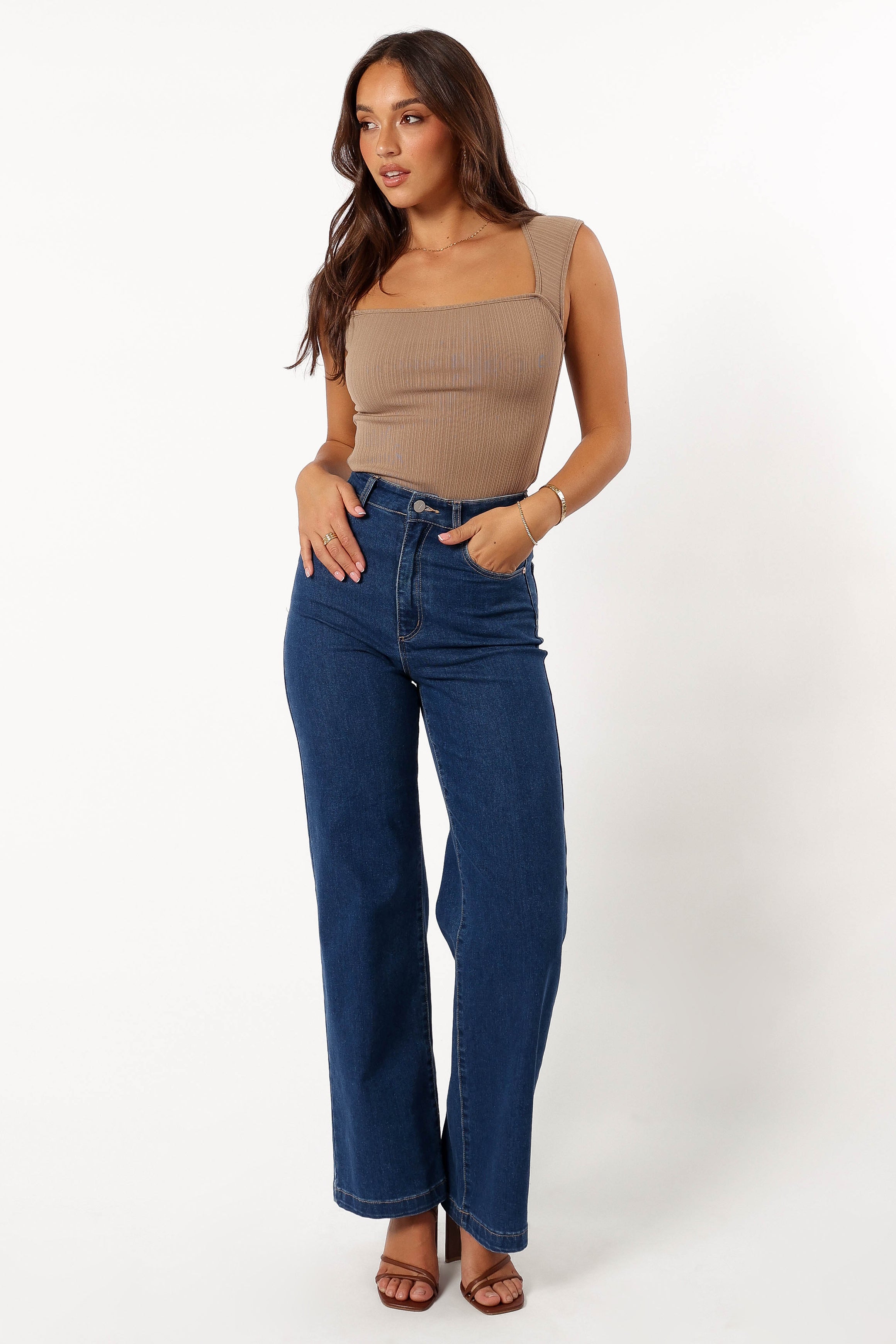 TOPS @Clara Top - Beige