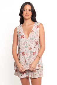 TOPS Clemie Wrap Top - Mirabelle Floral