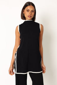 TOPS @Collins Knit Top - Black