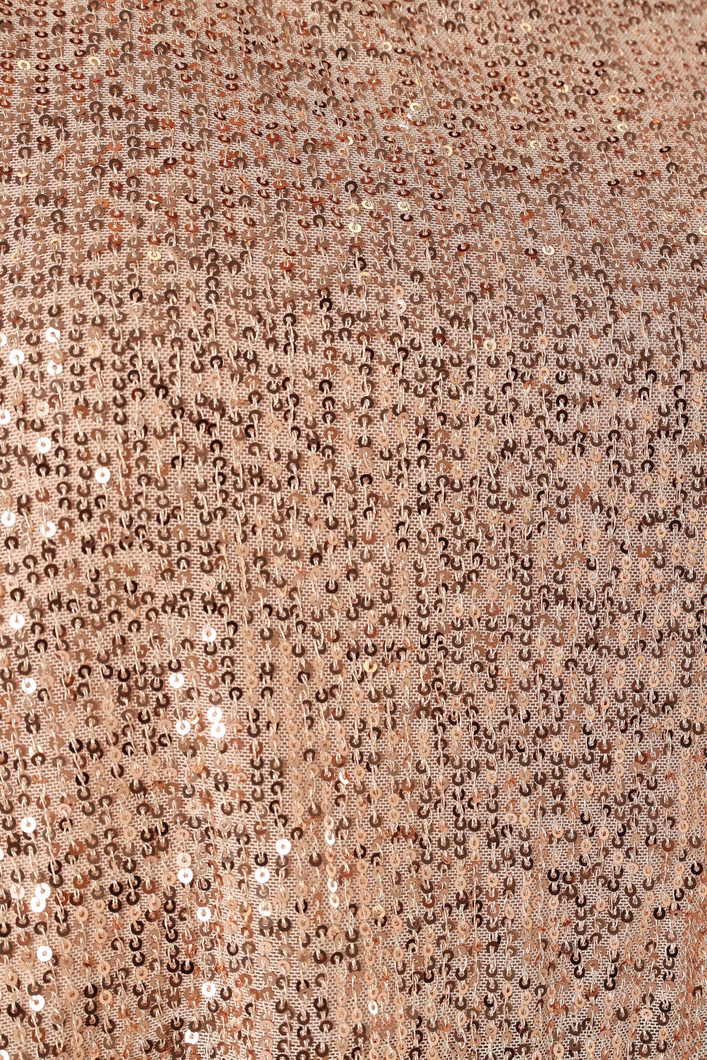 TOPS @Connie Sequin Top - Rose Gold