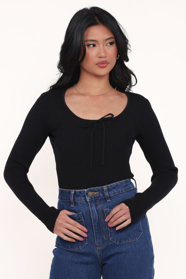 TOPS Cooper Knit Top - Black