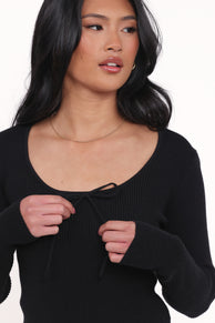 TOPS Cooper Knit Top - Black