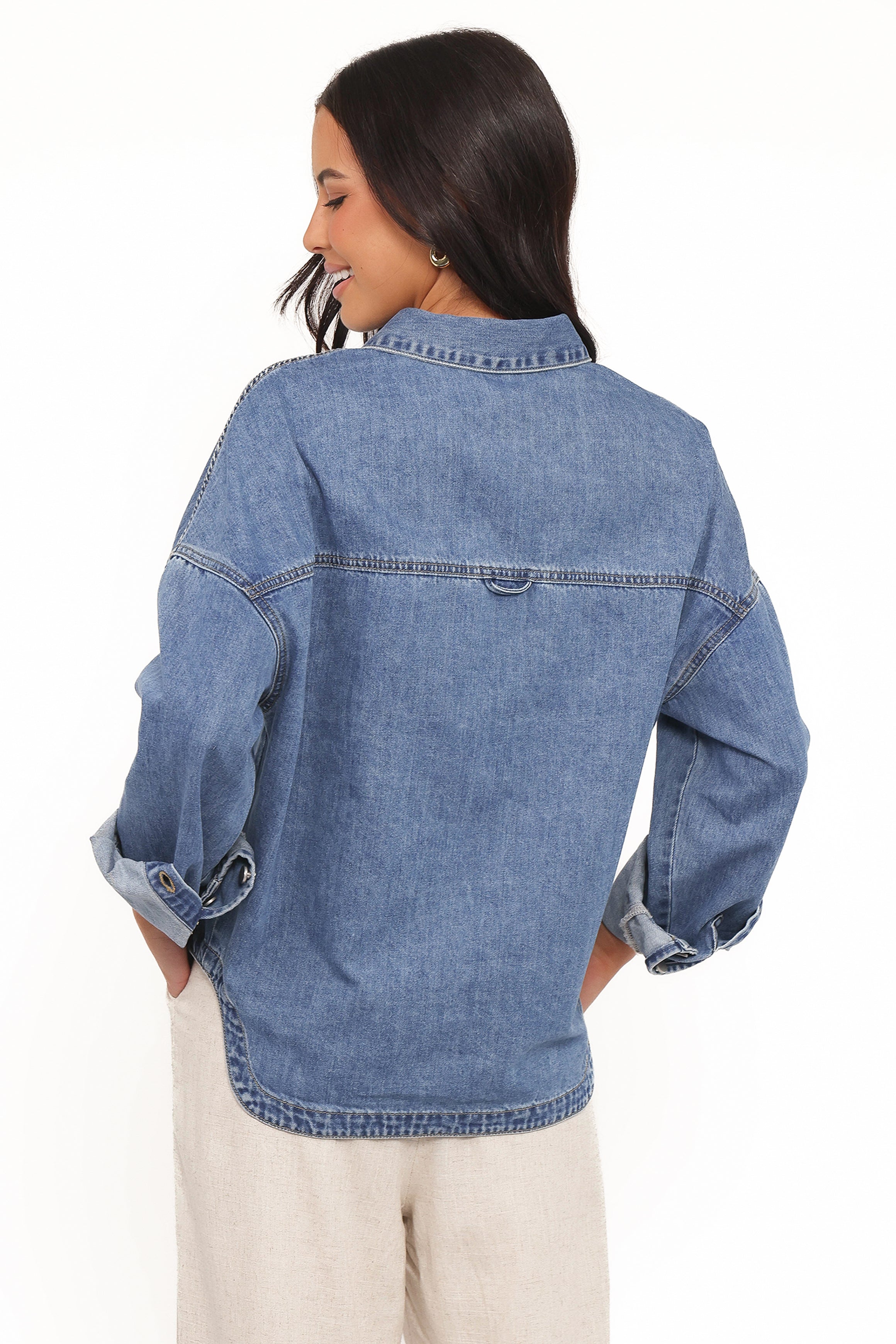 TOPS Cornelia Denim Shirt - Blue