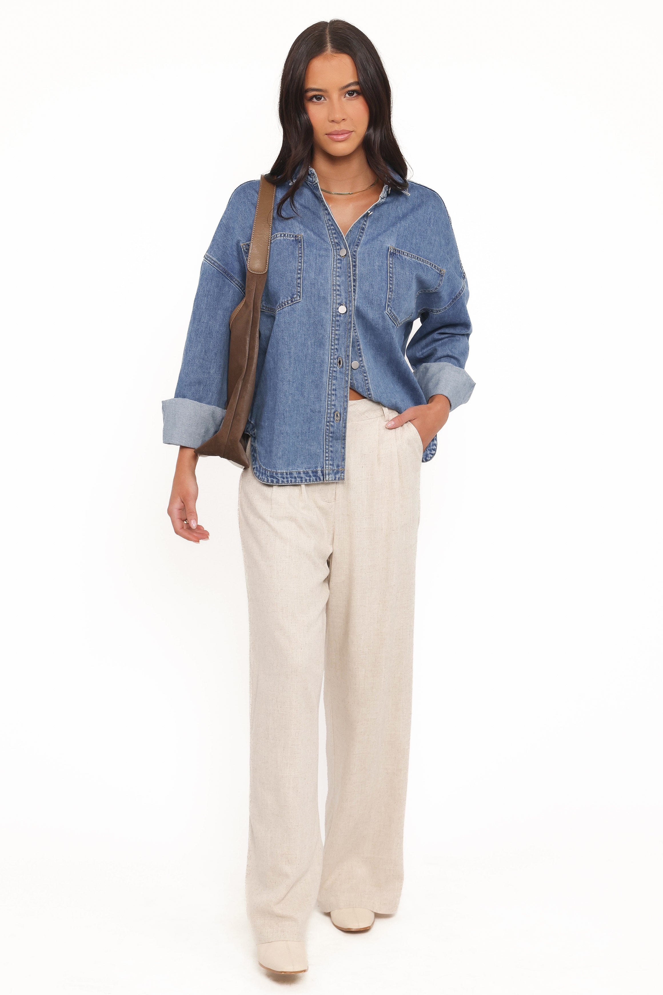 TOPS Cornelia Denim Shirt - Blue