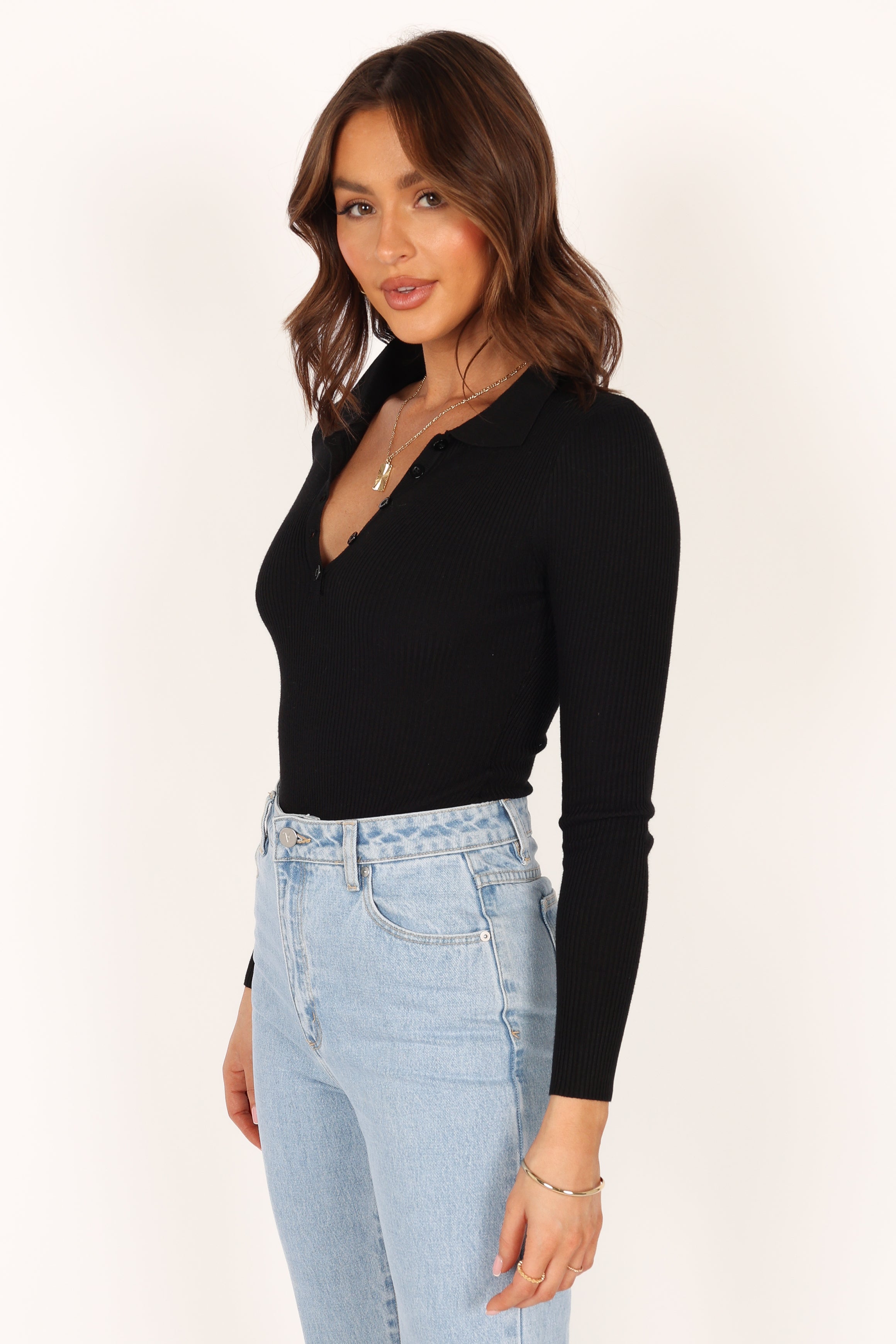 TOPS @Cory Bodysuit - Black