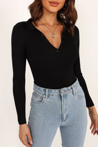 TOPS @Cory Bodysuit - Black