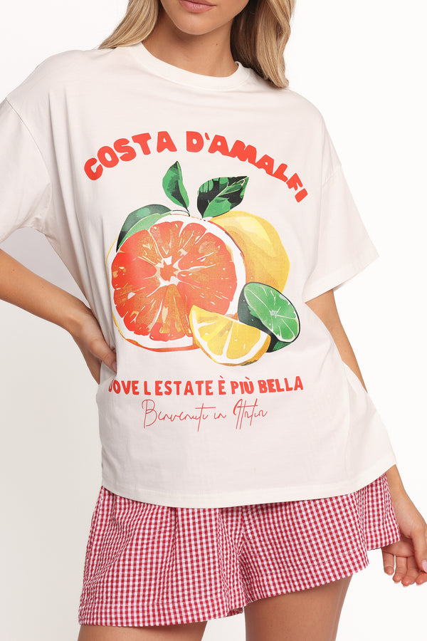TOPS Costa D'Amalfi Tee - White