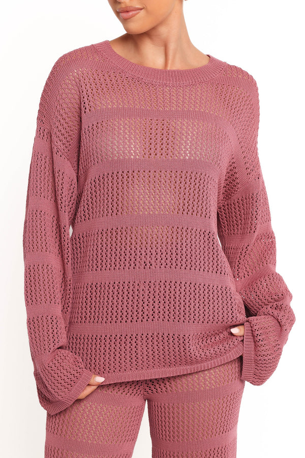 TOPS Crawford Top - Rose