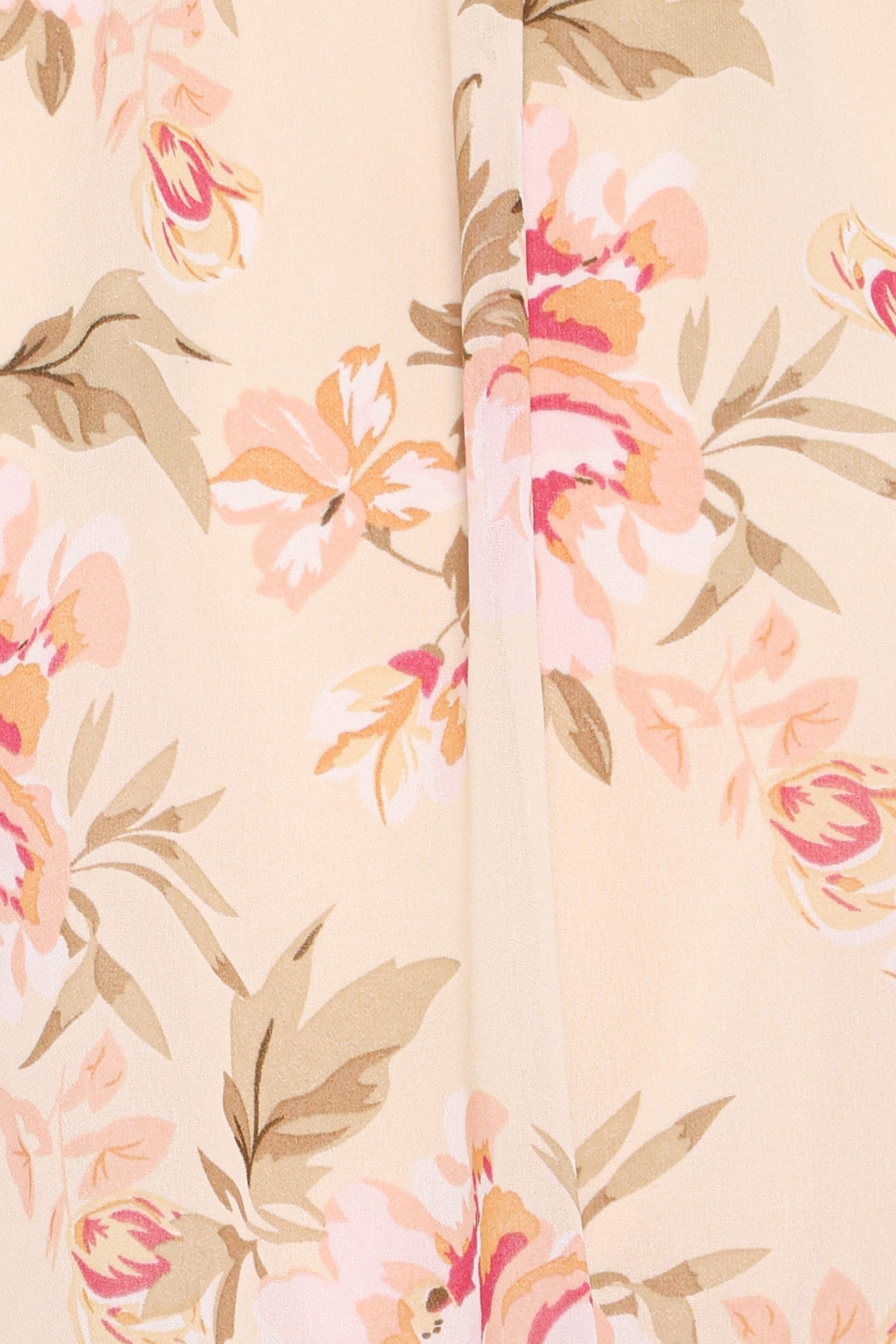 TOPS Dallas Long Sleeve Top - Cream Floral