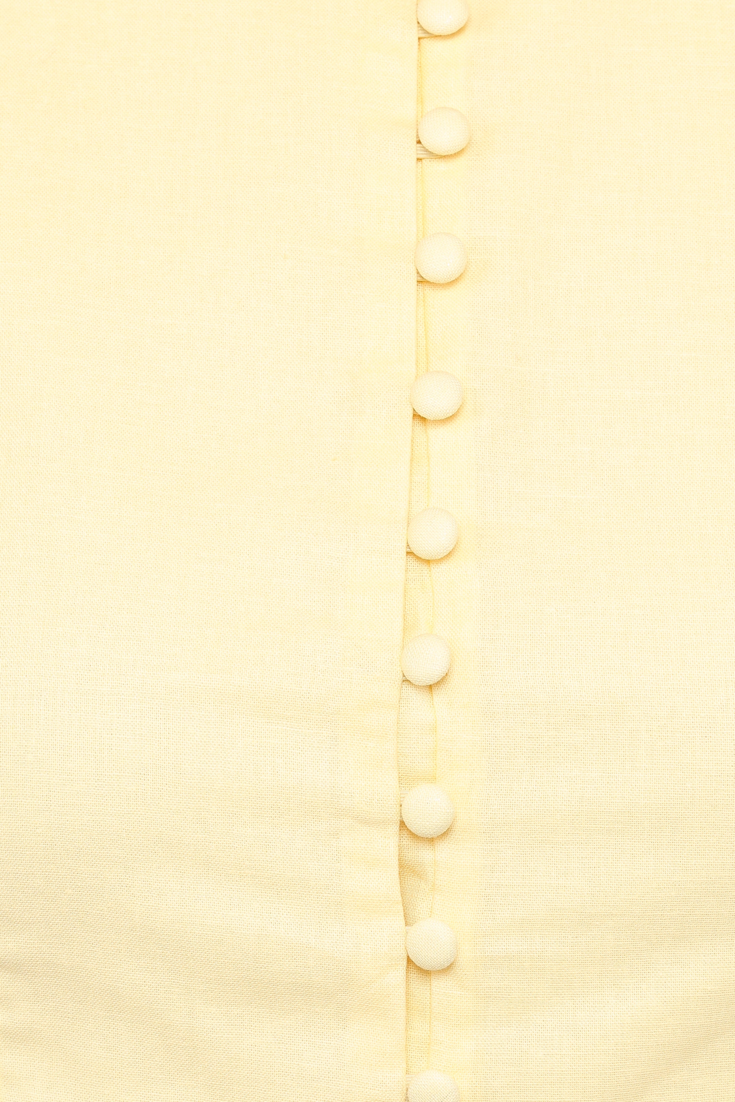 TOPS Daniella Linen Vest - Butter Yellow