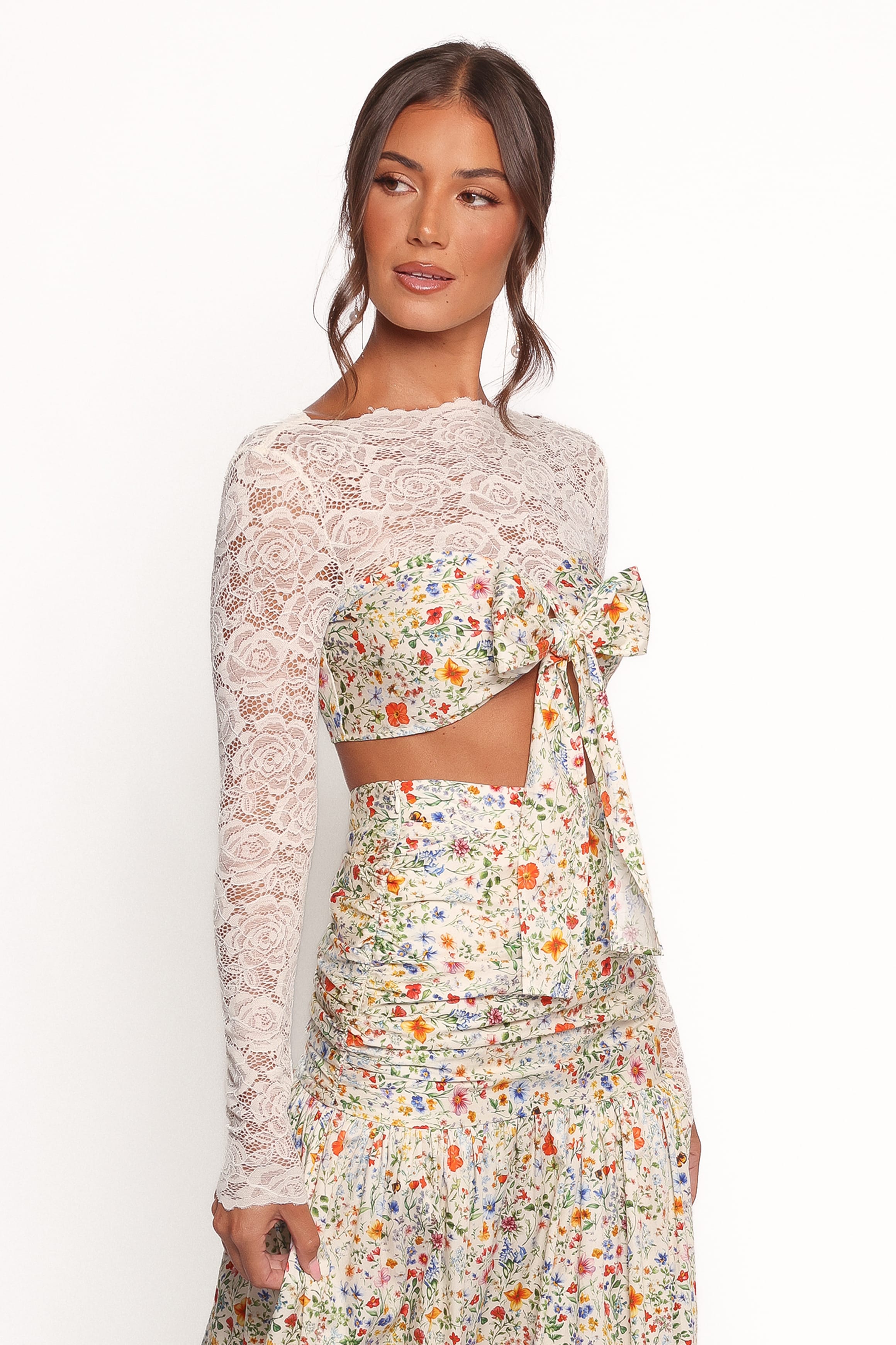 TOPS Dara Top - Garden Floral