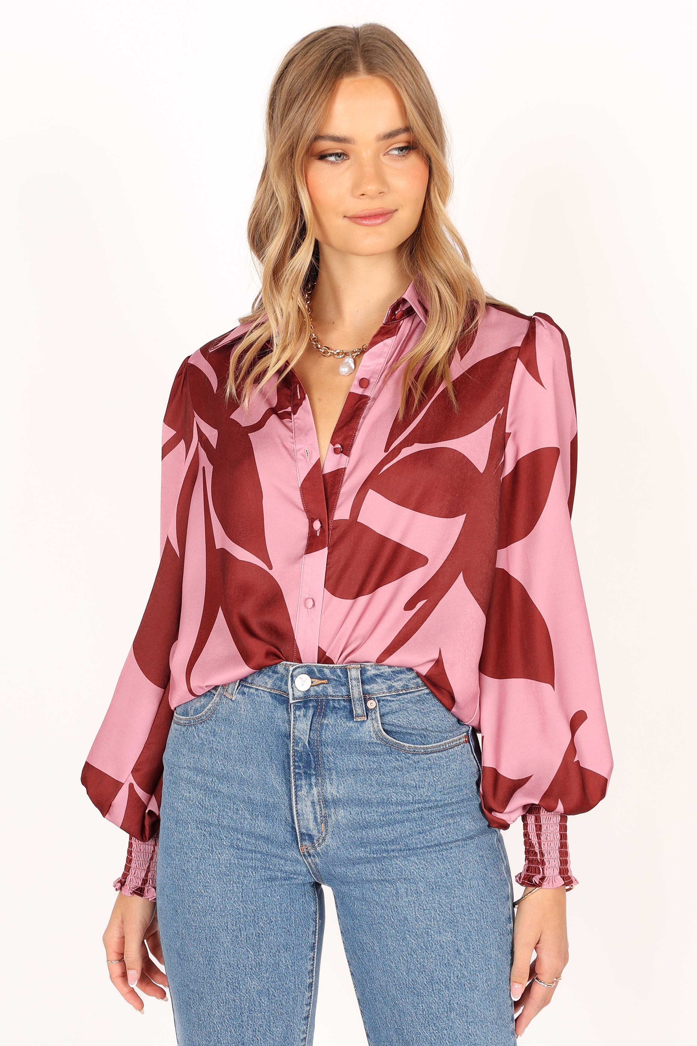 TOPS @Darlene Shirt - Pink