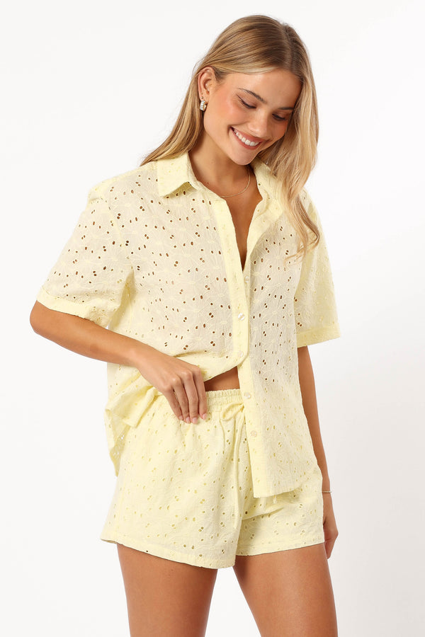 TOPS @Dazie Shirt - Lemon (Hold for 4th July)