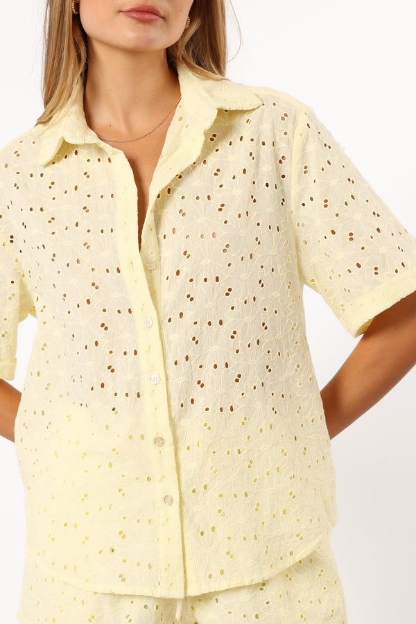 TOPS @Dazie Shirt - Lemon (Hold for 4th July)