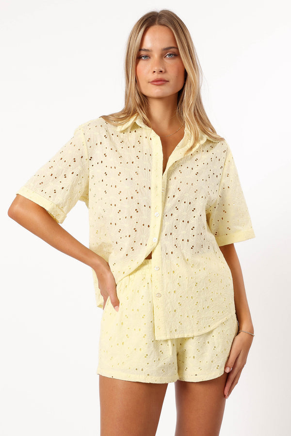 TOPS @Dazie Shirt - Lemon (Hold for 4th July)