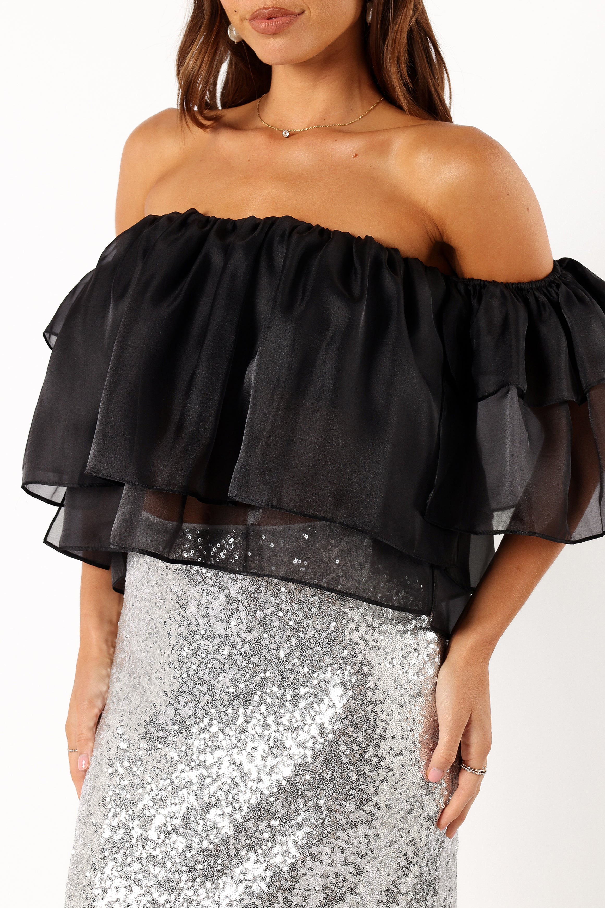 TOPS @Deedi Off Shoulder Top - Black