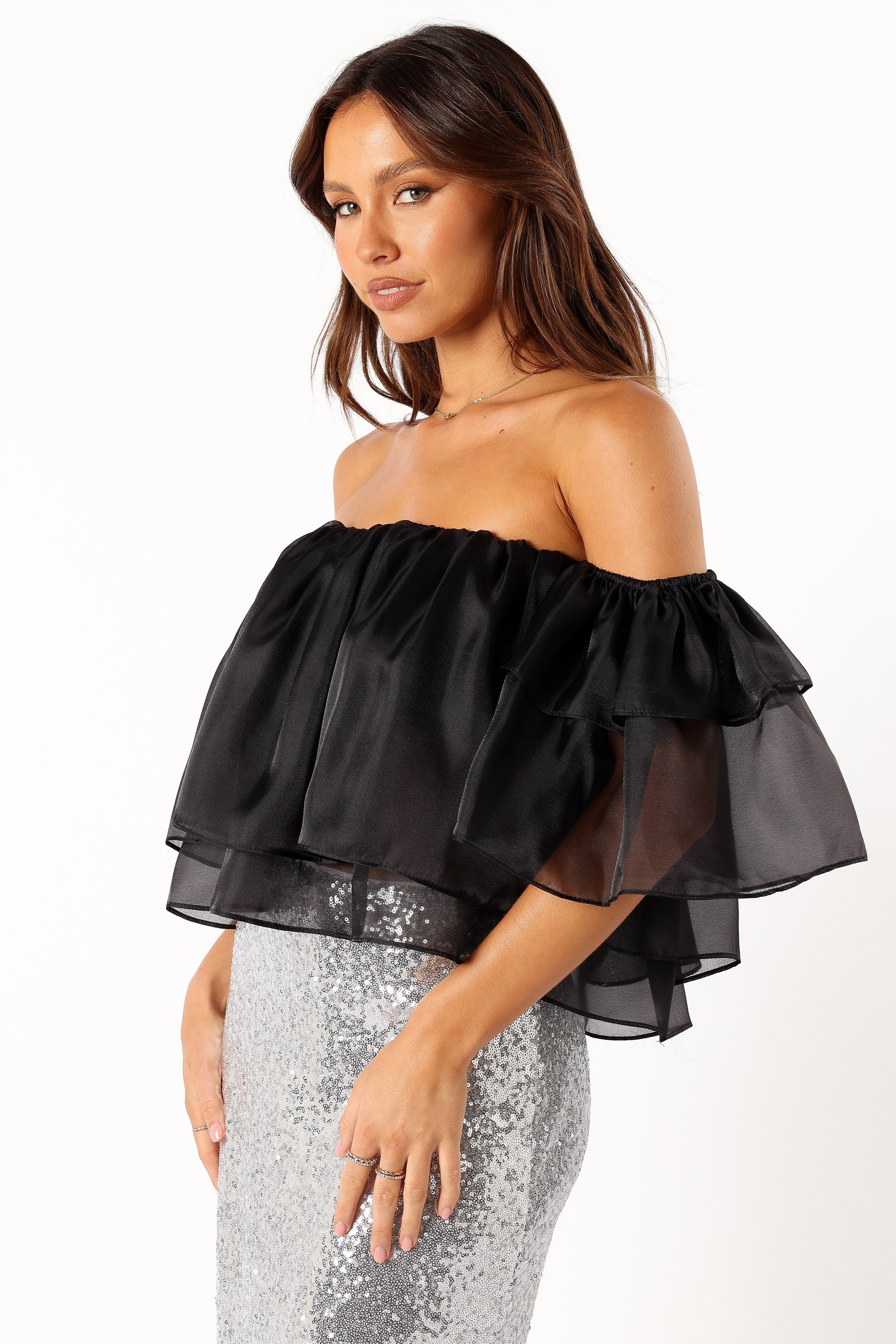 TOPS @Deedi Off Shoulder Top - Black