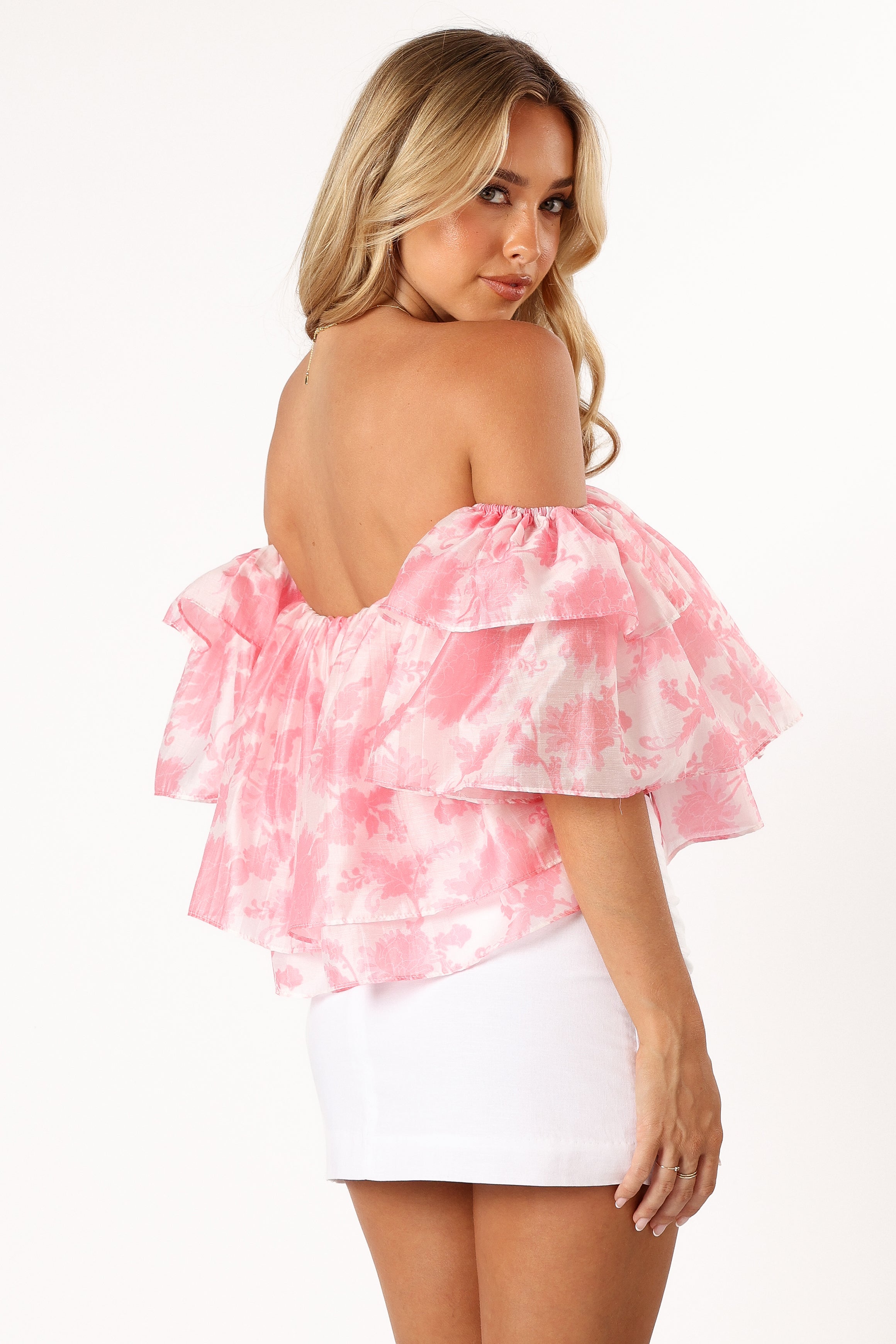 TOPS @Deedi Off Shoulder Top - Pink Floral (hold for Sundial)