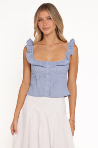 TOPS Dervla Top - Blue