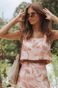 TOPS Devlin Top - Pink Floral
