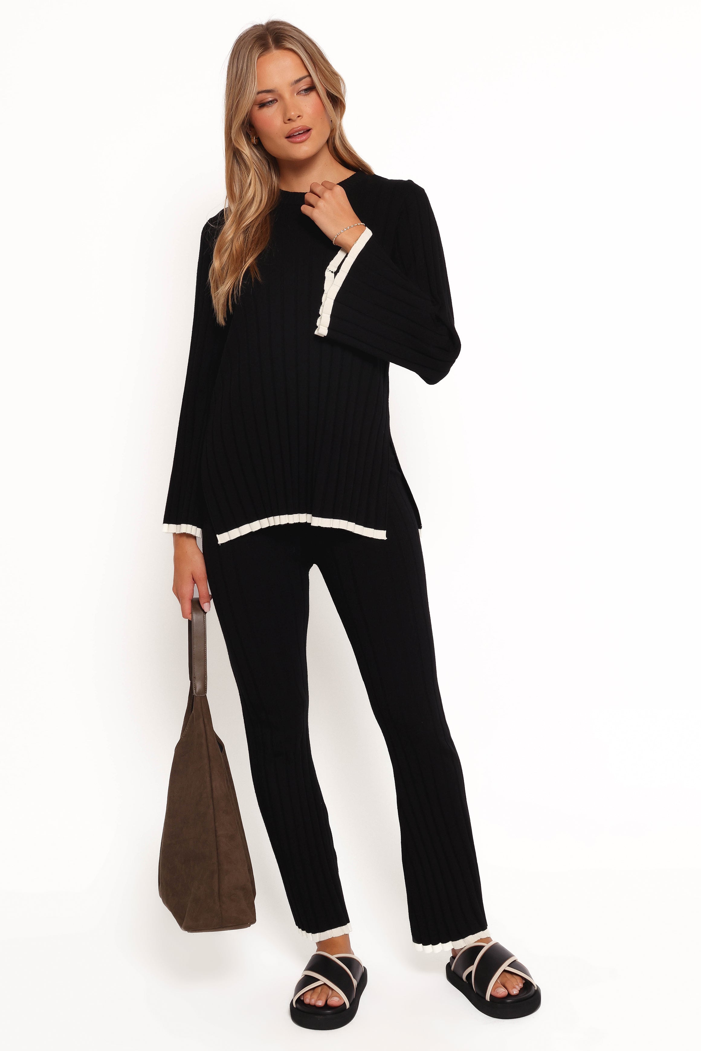 TOPS Dora Knit Top - Black