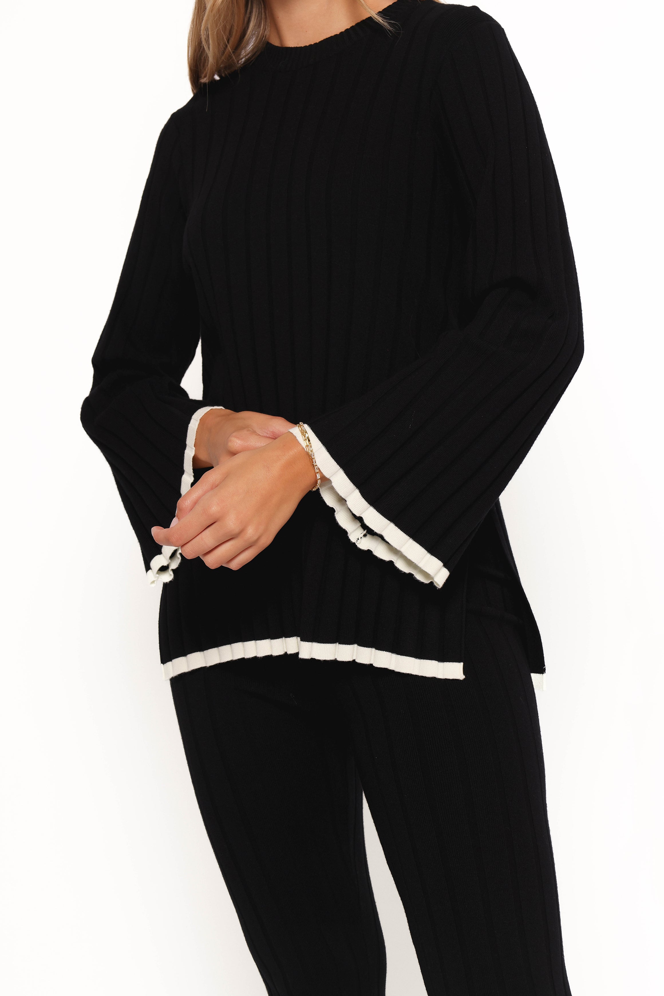 TOPS Dora Knit Top - Black